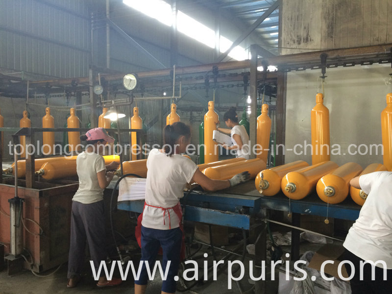 150bar 200bar Seamless Steel Oxygen Nitrogen Hydrogen Argon Helium CO2 Gas Cylinder CNG Cylinder